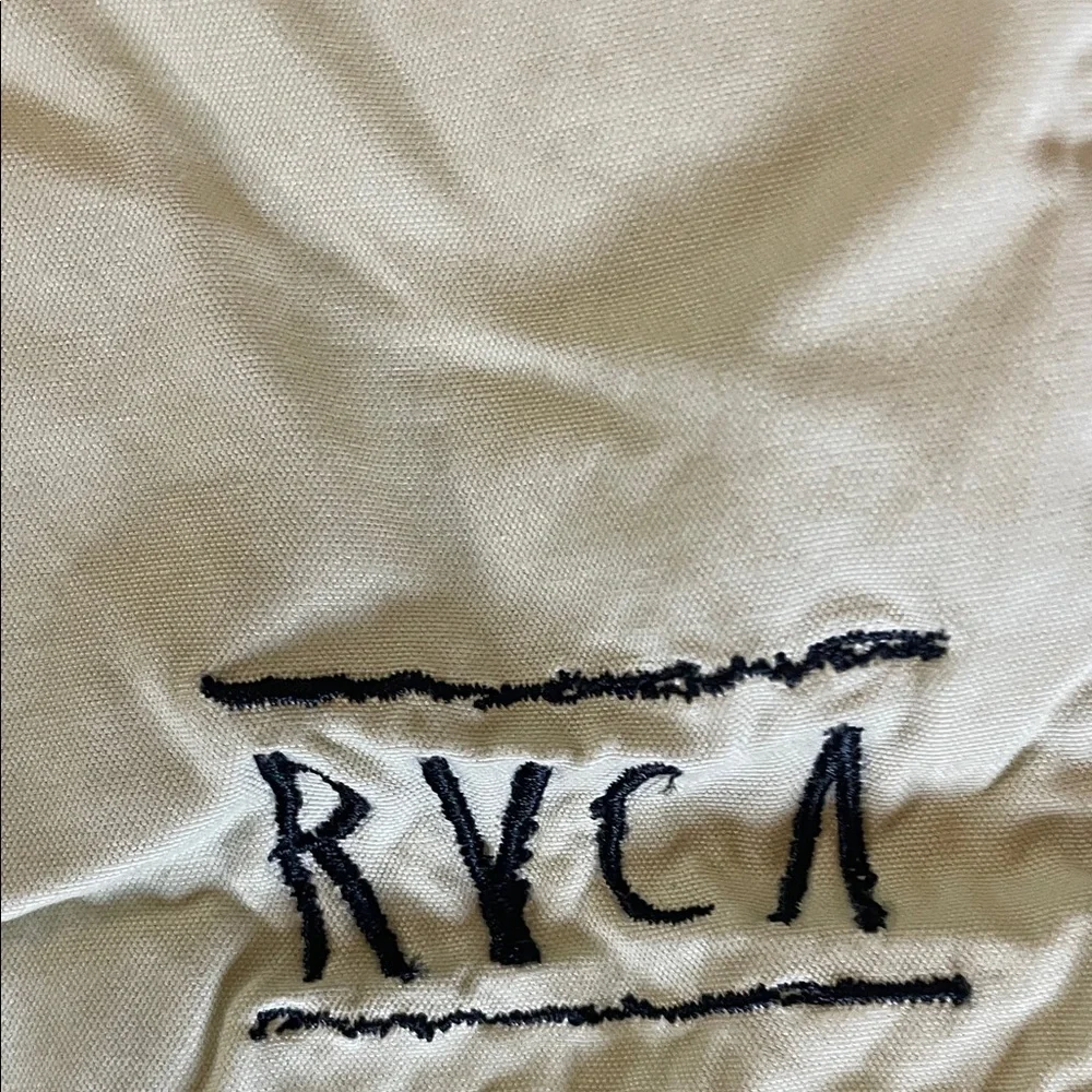 RVCA Pale Yellow Drawstring Swim Trunks